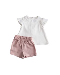 Conjunto Short y Blusa MC Lino