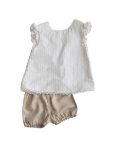 Conjunto Short y Blusa MC Lino