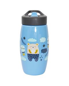 Botella con Popote Abatible