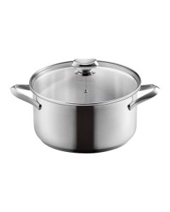 Cacerola INOX con TAPA Vidrio Icona