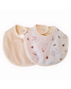 Pack Babero Cary Jirafa Natural 2 Piezas 20X24 CM