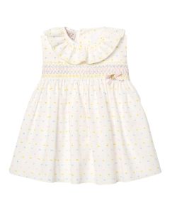 Vestido Plumety con NIDO de Abeja "BICO"
