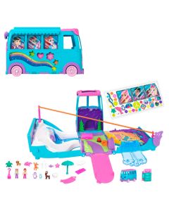 Polly Pocket Aventura sobre Ruedas con Mascotas