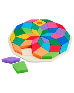 F-P Rompecabezas Geométrico Mandala de Madera