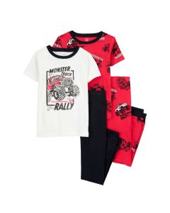 Pijama de 4 Piezas de Algodón