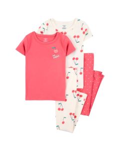 Pijama de 4 Piezas de Algodón