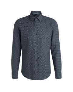 Camisa Slim Fit Manga Larga Vestir