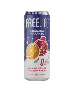 Agua Free Life Granada Naranja
