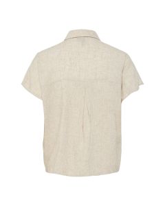 Camisa de Corte Recto con Nudo Frontal