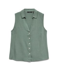 Camisa Corte Regular con Cuello V