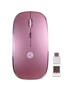 Mouse Techzone GLOSY, Recargable con Mouse Pad