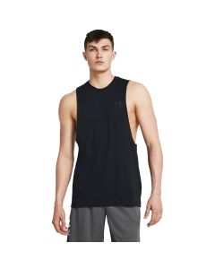 UA Left Chest Cut Off TANK-BLK