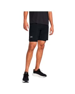UA Launch 7 2-IN-1 SHORTS-BLK