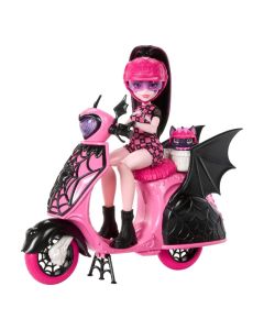 Monster High Muñeca Draculaura con Scooter