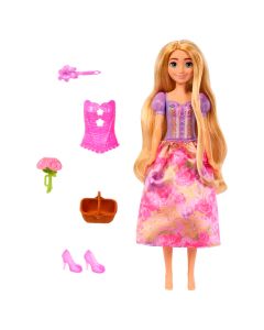Princesa Muñeca Rapunzel Spin And Reveal Flores