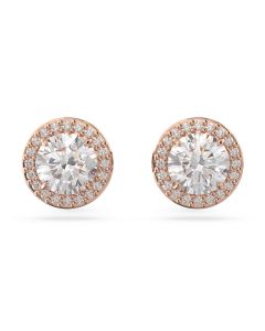 Pendientes una Stud Pave WHITE / GOS