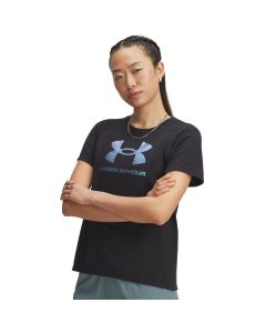 Playera UA W Rival Shimmer -BLK