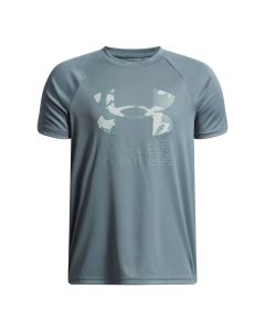 Playera UA B Tech Hybrid Print -BLU