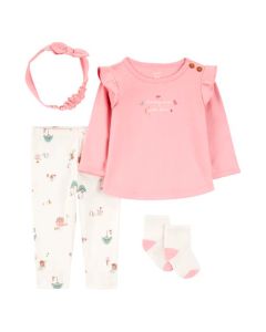 Set de Blusa con PANTALÓN, Diadema y Calcetines