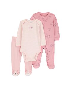Set de Mameluco con Pañalero y Pantalón