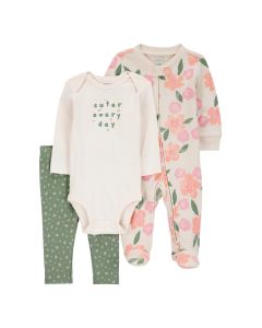 Set de Mameluco con Pañalero y Pantalón