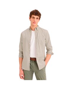 Camisa ML Oxford Slim Fit