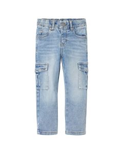 Jeans Corte Recto con Bolsillos