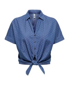 Camisa Corte Regular con Nudo Frontal