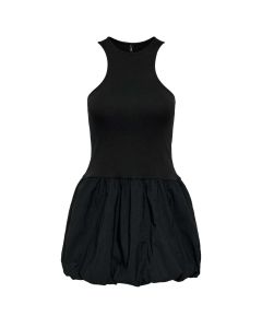 Vestido Corto con Falda de Globo