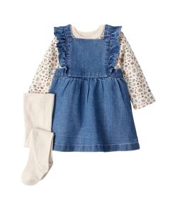 Conjunto con Vestido Tipo Overol