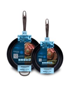 2 pack jade black sartén de 24 y 28 CM