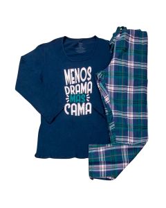 Conjunto Pijama Dama ML Pantalón Franela