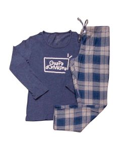 Conjunto Pijama Dama ML Pantalón Franela