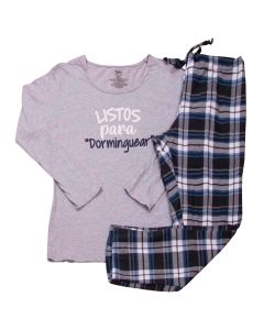 Conjunto Pijama Dama ML Pantalón Franela