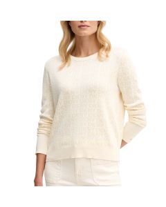 Suéter Long Sleeve Crew Neck Logo Sweater W / Cuff