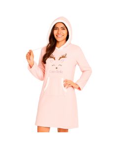 Pijama Vestido Ciao Bella con Capucha Dama