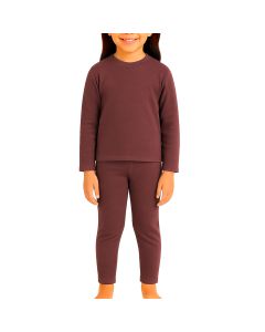 Conjunto Pijama Térmica Listada Niña