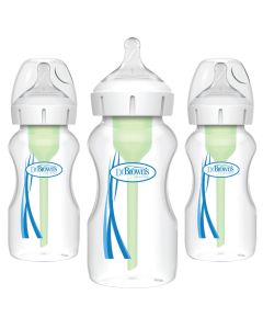 Biberón Cuello Ancho 9 OZ. OPTIONS+ 3-PACK