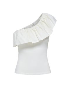 Blusa Ajustada de un Hombro