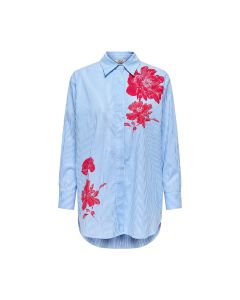 Camisa Larga con Estampado