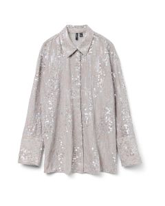 Camisa de Manga Larga con Lentejuela