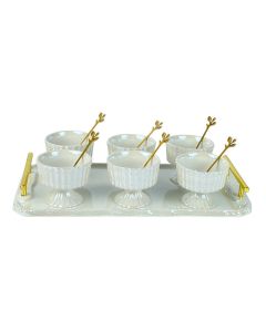 JG Bowls con BANDEJA 13PZ 180ML37.7X12.6X25.2CM