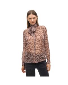 Camisa con Lazada Animal Print