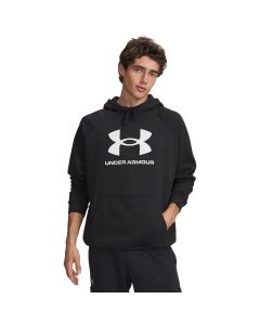 Hoodie UA Rival Fleece Logo -BLK