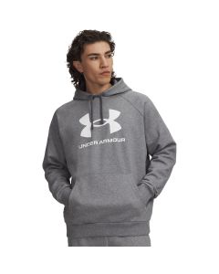 Hoodie UA Rival Fleece Logo -GRY