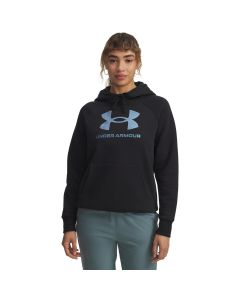 Hoodie UA Rival FLC Shimmer -BLK