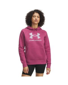 Hoodie UA Rival FLC Shimmer -RED