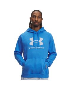 Hoodie UA Rival Fleece Logo -BLU