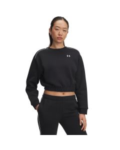 Sudadera UA Rival Fleece Piped CREW-BLK