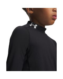 UA HG Armour Mock LS-BLK